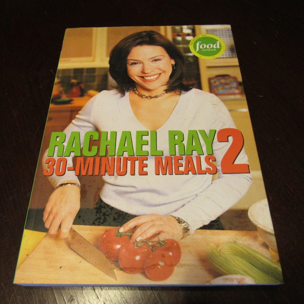 🫑🍅🫛 Yumilicious Vintage "Rachel Ray 30-Minute Meals 2" Cookbook - SC